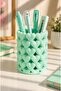 Heart Figured 3D Printing Desk Organizer Pen Holder Makeup Brush Holder Decorative Desk Stand - 7