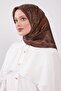Abstract Floral Pattern Sparkling Crystal Scarf - 2