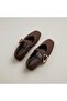 Suede Soft Women's Ballet Shoes with Buckle - 2
