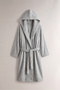 Cotton Hooded Soft Textured Absorbent Unisex Bathrobe - 2