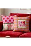 Colorful Written Maximalist Cushion Cover Set of 2 Living Room Decoration