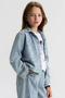 Cotton Stone Girls' Blue Denim Jacket - 2
