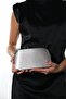 Willow Silver Satin Women's Evening Dress Bag - 3
