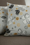 Chevron Bohemian Decorative Punch Pillow Cushion Cover 2 Pieces |   45X45 Modern Floral Gray - 2