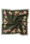 Sparkling Crystal Scarf with a Hollow Center and Floral Rose Edge