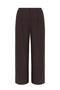 Front Button and Pleated Detail Palazzo Plus Size Women's Trousers
