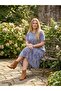 Women's Plus Size Skirt with Ruffle Pockets Lycra Combed Cotton Viscose Dress - 2