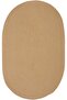 Luke Brown Oval Jute Straw Look Washable Decor Double Bohemian Bathroom Mat Set (40X60 50X80) - 4