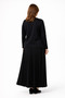 Women's Middle-Aged and Above Large Size Simple Stone Embroidered Mother Pleated Skirt Blouse Set 25535 - 6