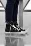 Unisex White-Black-Beige-Navy Blue- Canvas High-Top High-Top Canvas Sneaker Shoes - 6