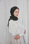 وشاح جاز مريح أسود اللون 90*90 - 4