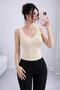 Women's Mercerized Ribbed Athlete Basic Stylish Thin Knitwear Blouse with Straps