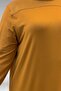 68036 Plus Size Combed Cotton Tunic with Stone Detail on the Front - Mustard - 2
