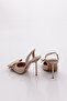 4548 Women's Heeled Shoes with Ribbon - 3