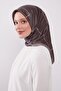 Striped Pattern Sparkling Crystal Scarf - 3