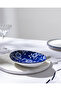 Reve Bleu Vista Plate - 19 cm - Blue/White