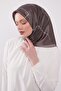 Striped Pattern Sparkling Crystal Scarf - 4