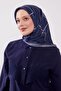 Striped Pattern Sparkling Crystal Scarf - 2