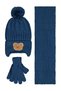6-18 Months Scarf, Beanie and Glove Set - Blue