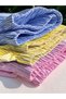 Girl's 3-Pack Striped Woven Fabric Shorts (Blue-Yellow-Pink) - 2