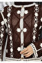 Floral Motif Knitted Cardigan - 2