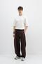 Balloon Fit Trousers Dark Brown - 3