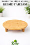 Luxury Bamboo Round Cutting Board with Stand, Cutting Board, Bread Board, Meat Board, Vegetable Board