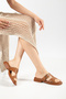 Women's Buckle Minimalist Slippers - 2