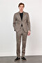 Green Mono Collar Linen 6 Drop Slim Fit Half Lining 100% Linen Suit 1001260164 - 2