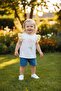 Children's Printed Short Sleeve T-Shirt with Shoulder Straps 1-4 Years - 2