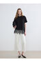 Lace Detailed Soft Touch Women's T-Shirt - 2