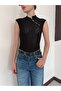 Women's Pearl Detailed Sleeveless Lace Blouse - 2