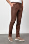 Brown Side Pocket Linen Slim Fit Linen Blend Jogger Pants 1003260169 - 2