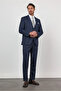 Navy Blue Mono Collar 6 Drop Comfort Fit Full Lining Flexible Suit 1001260167