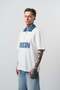 Men's Origin Embroidered Polo Collar Regular Fit T-Shirt Ecru - 2