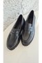 Plast Genuine Leather Black Loafer Lightweight Eva Sole Daily Comfortable Women's Loafer Shoes - 3
