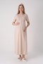 New Season Mink Maternity Stylish Lace Detailed Summer Design Buttoned Full Length Dressing Gown Nightgown Set - 6