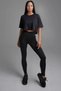 Uk309 Women's High Waist Body Shaper Panther Black Leggings - 3