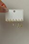 Gold Green Eye Figured Six-Piece Earring Set - 3