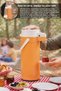 1.8 Lt Glass Inner Chamber Thermos - Portable Seaside Picnic Tea Water Thermos with Handle Orange - 5