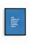 Natural Wood Framed Retro Artwork - Motivational Quote Wall Decor |   Huhu2814 - 2
