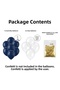Navy Blue Gold Confetti Balloon Set 10-Piece Transparent Balloon Party Decoration - 3