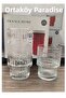 8-Piece Cocktail Glass Set with Daisy Decor, 4 Long Glasses 330 Cc, 4 Short Glasses 200 Cc, in Original Box. - 3