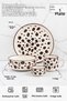 Mocha Series Handmade 4 Piece Single Person Special Ceramic Breakfast Set - 7