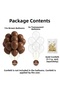 Engagement Ornaments Balloon Set 20 Pieces Brown Gold Confetti Transparent Balloon - 3