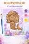 Mermaid Wooden Painting Set
