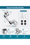 1080 °   Rotatable Faucet Head, 2-Mode Water-Saving Stainless Spiral Faucet Attachment - 3