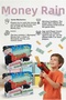 Monopoly Money Rain Fun Family Board Game with 100 Banknotes and 25 Luck Cards