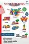 Fun-Fun 160+ Pieces Educational Building Blocks Set - 3 Years+ Preschool Creative Toy, Stem Blocks for Motor Skills Development - 2