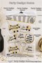 Dzyn 10 Pieces Gold Black Speech Bubble Set – Happy Birthday Photo Shoot Accessory - 2